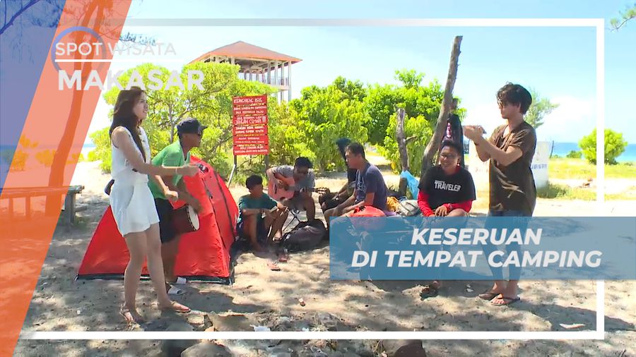 Berbagi Keseruan Bareng Happy Friend di Area Camping Pulau Kodingareng, Makassar