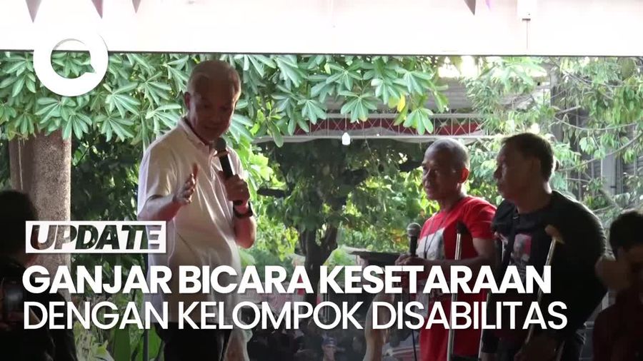 Ganjar Temui Penyandang Disabilitas di Karanganyar, Bicara Kesetaraan