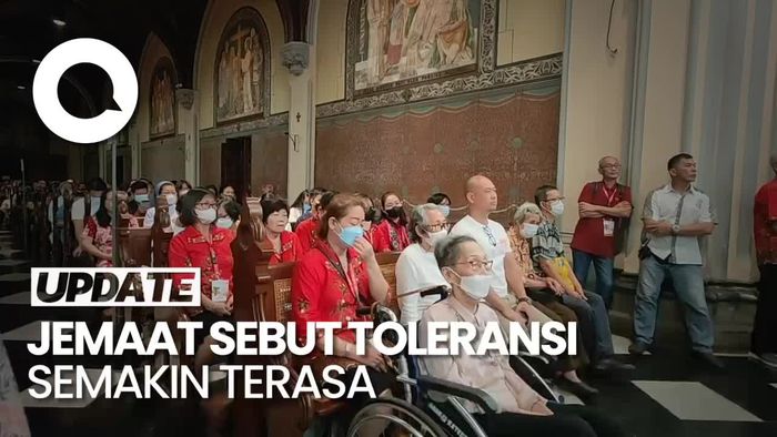 Senangnya Warga Purwakarta-Sumut Ikut Misa Natal di Katedral Jakarta