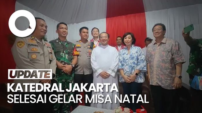 Misa Natal Usai, Katedral Jakarta Terima Kasih Atas Pengamanan Polisi