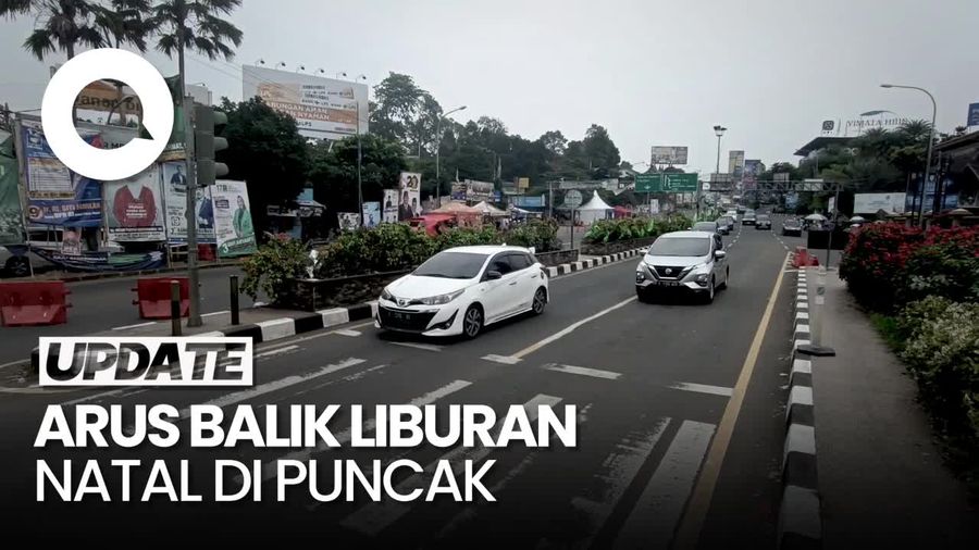 Lebih dari 20 Ribu Kendaraan Tinggalkan Puncak Bogor Sore Ini