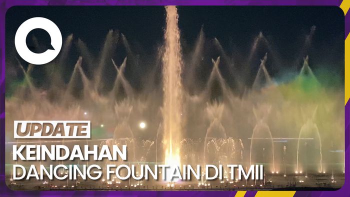 Keseruan Pertunjukan Dancing Fountain di Taman Mini Indonesia Indah