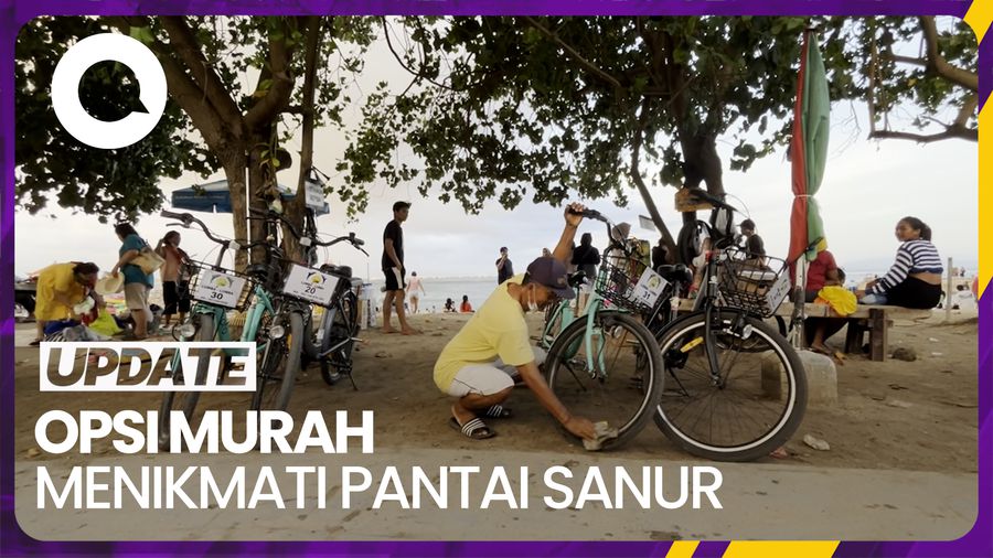 Libur Nataru, Usaha Rental Sepeda Kayuh di Sanur Ketiban Rezeki