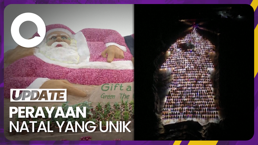Uniknya Perayaan Natal di Dunia, Ada Pohon Natal dari Ratusan Mobil