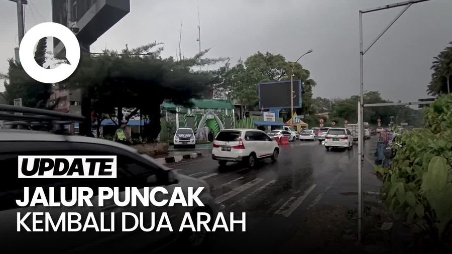 One Way Puncak Arah Jakarta Berakhir, Lalin Ramai Lancar