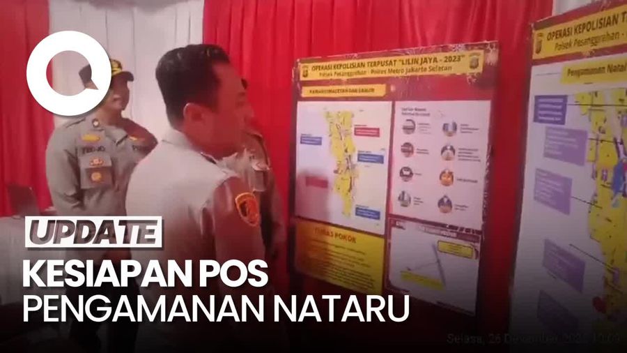 Kapolres Jaksel Cek Pos Pengamanan Nataru, Ingatkan Anggotanya Waspada