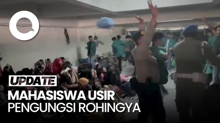 Viral Mahasiswa Aceh Bawa Paksa Pengungsi Rohingya ke Kemenkumham