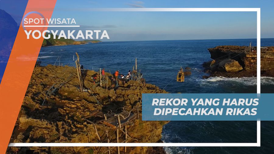 Mencoba Memecahkan Rekor Kecepatan Menyeberangi Tebing Dengan Gondola, Yogyakarta 