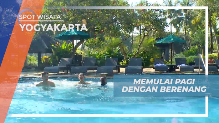 Awali Hari, Berenang Pagi Menikmati Segarnya Ai Kolam Renang Hotel, Yogyakarta