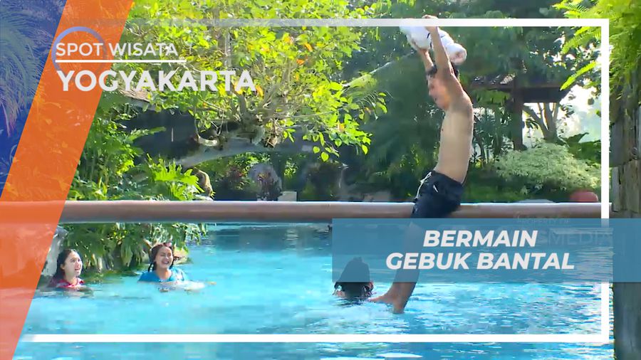 Adu Kuat, Seru-seruan Bermain Gebuk Bantal di Atas Kolam Renang, Yogyakarta