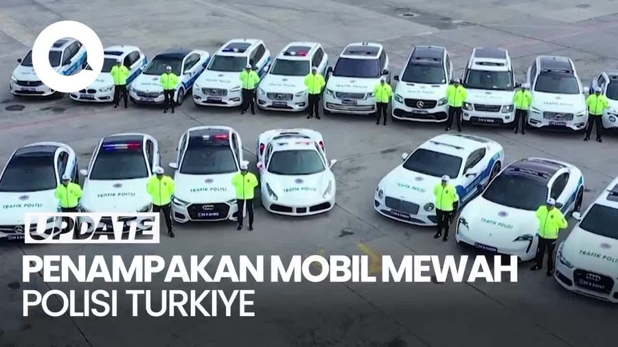 Polisi Turkiye Sulap Mobil Mewah Sitaan jadi Kendaraan Patroli