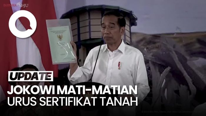 Jokowi Mati-matian Agar Urusan Sertifikat Tanah Selesai Tahun Depan