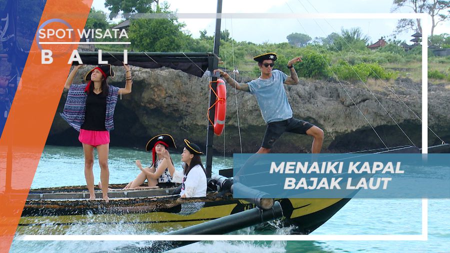 Sensasi Membelah Lautan Naik Blackship Ala bajak Laut, Bali
