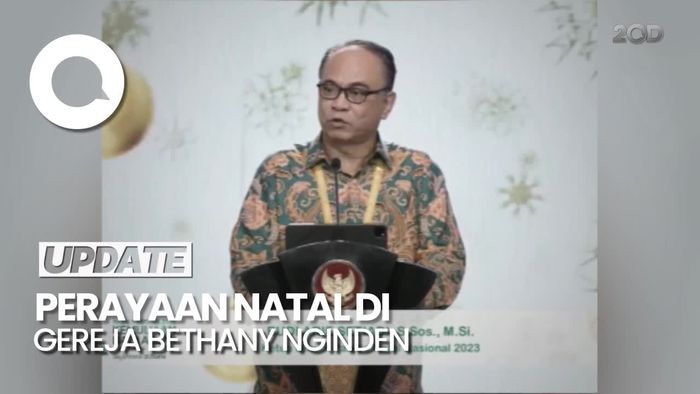 Momen Menkominfo Hadiri Perayaan Natal Nasional di Gereja Bethany Surabaya