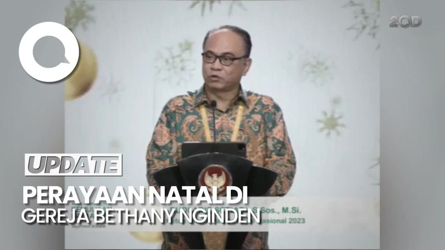Momen Menkominfo Hadiri Perayaan Natal Nasional di Gereja Bethany Surabaya