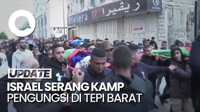 Momen Pemakaman 6 Warga Palestina yang Tewas Diserang Israel di Tepi Barat