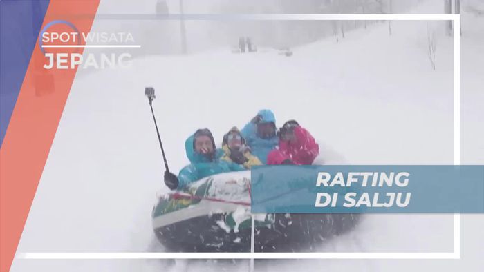 Sensasi Seru Menjajal Snow Rafting yang Memacu Adrenalin, Jepang