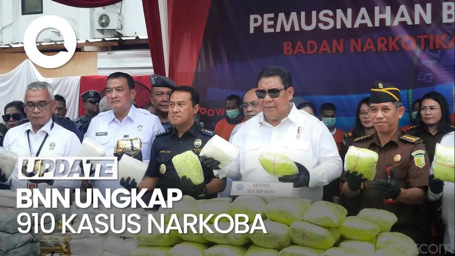 BNN Ungkap 910 Kasus Narkoba Selama 2023, Selamatkan Lebih 8 Juta Jiwa