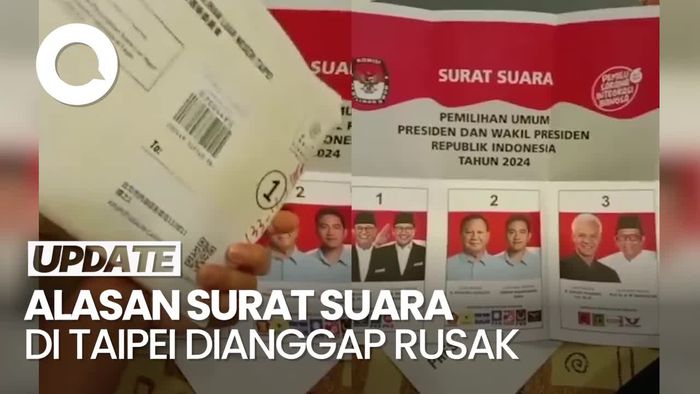 KPU Jelaskan Alasan Nilai Surat Suara di Taipei Rusak