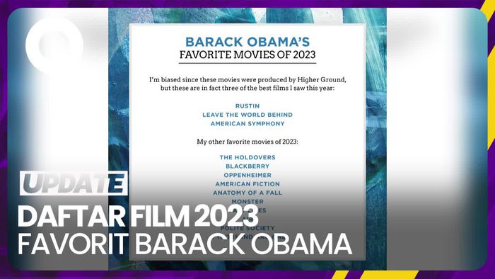 Oppenheimer hingga Past Lives, Ini Film 2023 Favorit Barack Obama