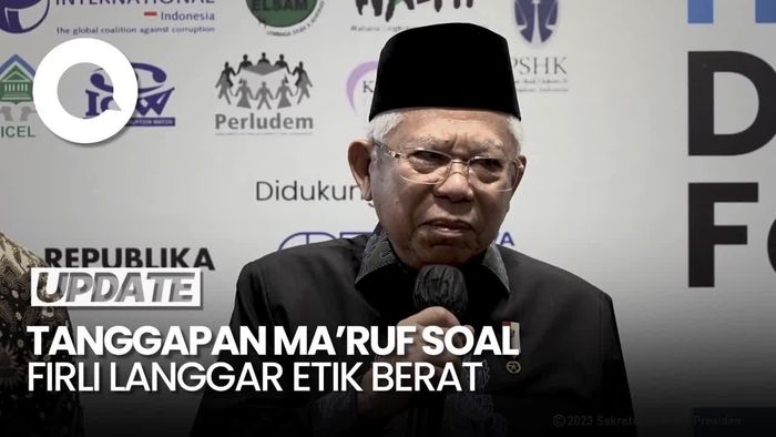 Respons Wapres Maruf soal Firli Langgar Etik Berat dan Divonis Mundur