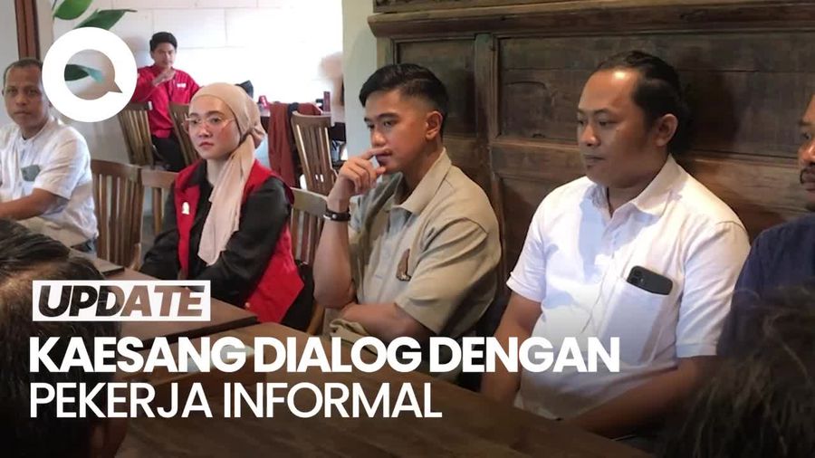 Bertemu Pekerja Informal, Kaesang: Cuma Dengar Aspirasi Bukan Minta Dukungan