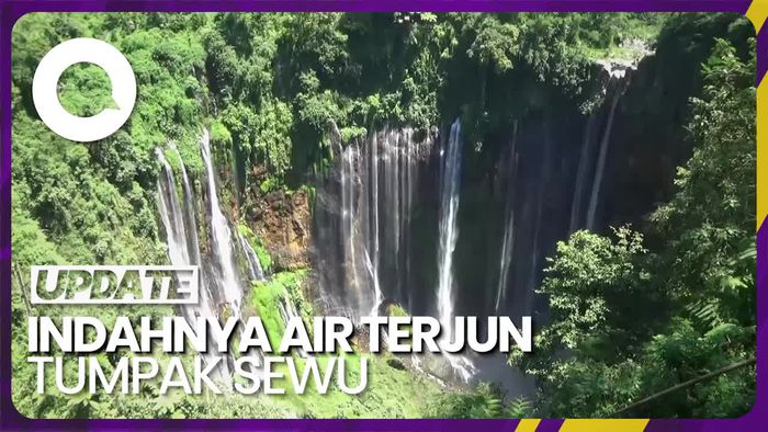 Pesona Keindahan Air Terjun Seribu Tirai di Lumajang Jatim