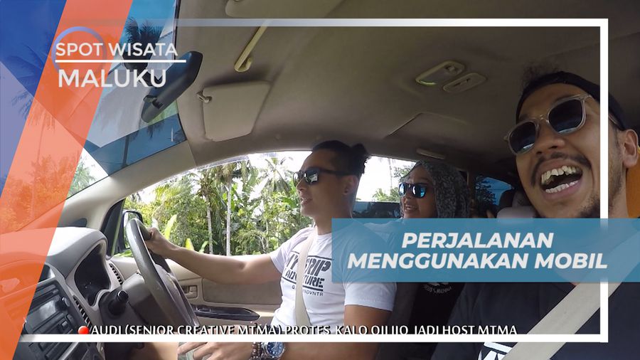 Naik Mobil Menyusuri Jalan Darat Menuju Pantai Ora Maluku Tengah