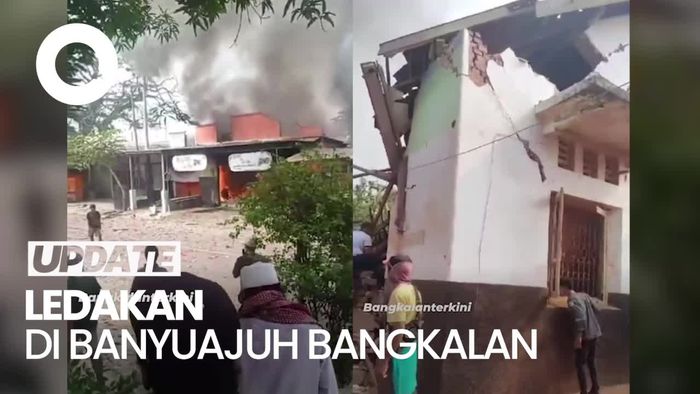 Ledakan di Bangkalan, Asap Pekat Membubung Tinggi