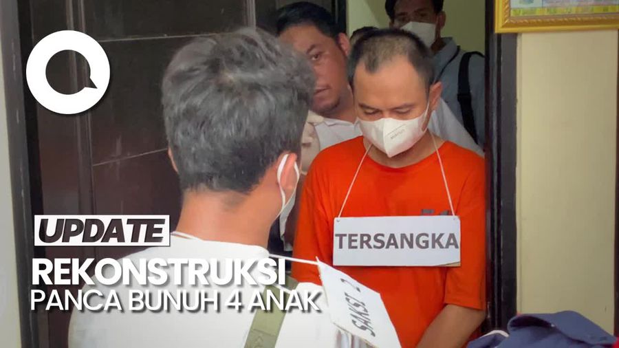 Tersangka Panca Dihadirkan saat Rekonstruksi Pembunuhan 4 Anak di Jagakars