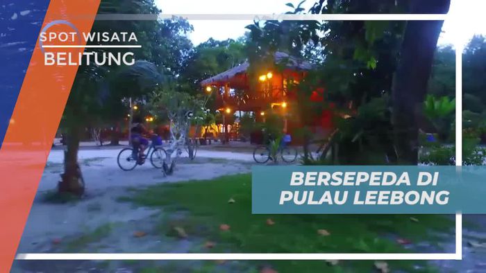 Bersepeda Menyongsong Keindahan Matahari Terbenam di Pulau Leebong Belitung