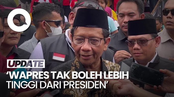 Sepakat dengan Maruf, Mahfud: Keliru Kalau Wapres Hanya Ban Serep