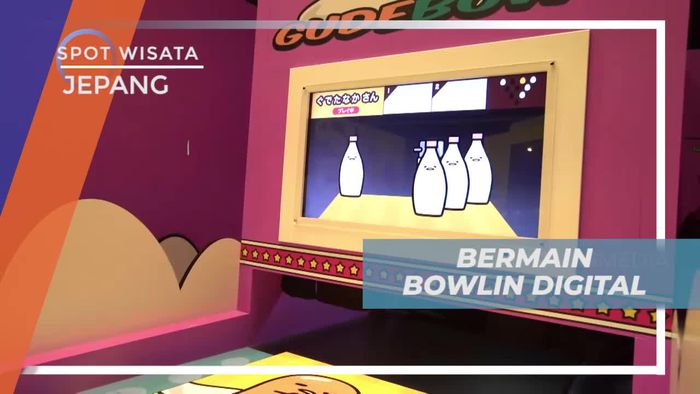 Seru-seruan Bermain Bowling Digital di Sanrio Puroland Tokyo Jepang