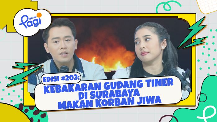 Kebakaran Gudang Tiner di Surabaya Makan Korban Jiwa