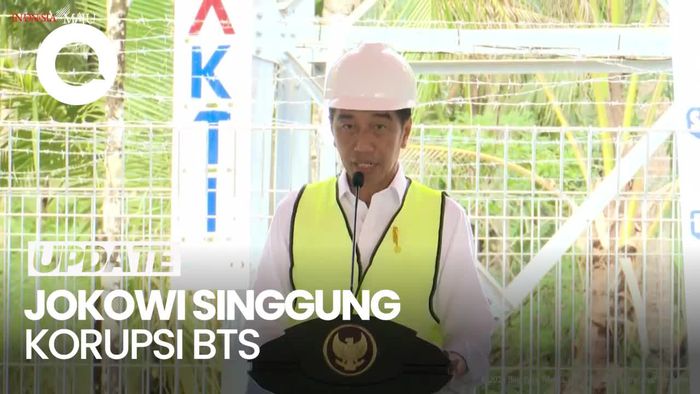 Kala Jokowi Singgung Kasus Korupsi saat Resmikan BTS 4G Kominfo