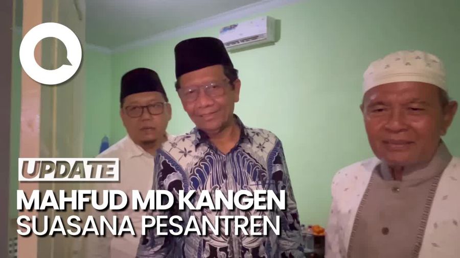 Kenang Masa Kecil, Mahfud Md Menginap di Ponpes Nurul Qarnain Jatim