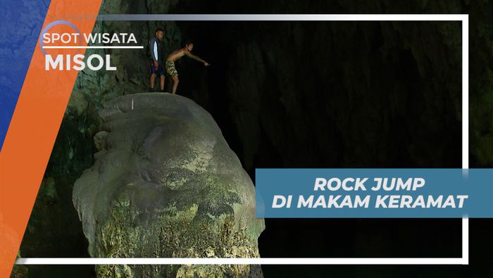 Pacu Adrenalin, Melompat ke Kolam Goa Keramat dari Batu Super Besar, Misool