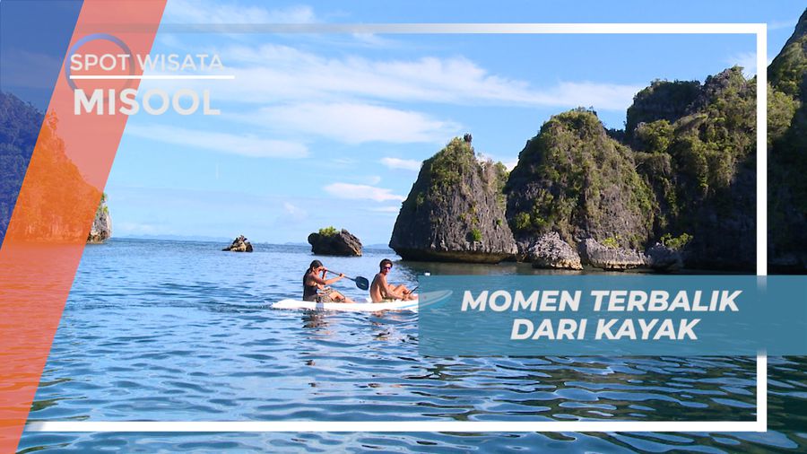 Pengalaman Seru, Sensasi Terbalik Naik Kayak di Kawasan Pulau Dafalen, Misool