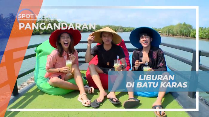 Menikmati Cerahnya Hari, Liburan Seru di Batu Karas, Pangandaran