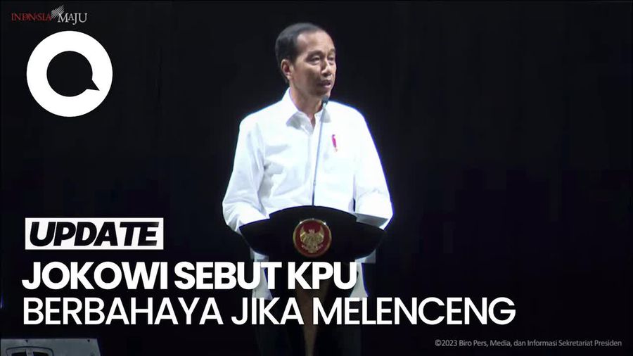 Jokowi: KPU Sesuai Aturan Saja Dicurigai, Apalagi Melenceng