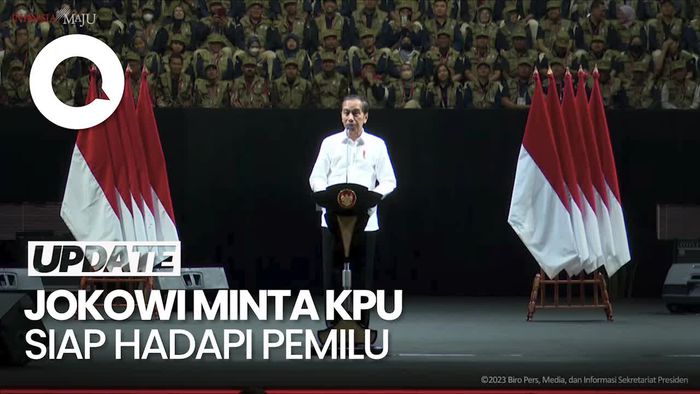 Jokowi: Pemilu Tinggal 45 Hari, KPU Pusat Sampai Daerah Harus Siap