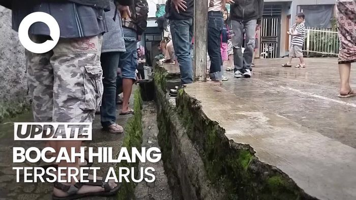 Nahas, Bocah di Bandung Terseret Arus dan Hilang di Gorong-gorong