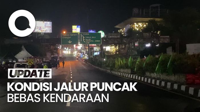 Penampakan Jalur Puncak Ditutup Total Jelang Tahun Baru 2024