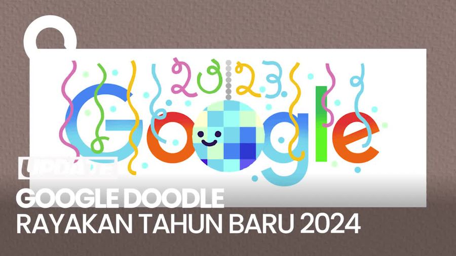 Kemeriahan Lampu Disko Google Doodle Jelang Tahun Baru 2024