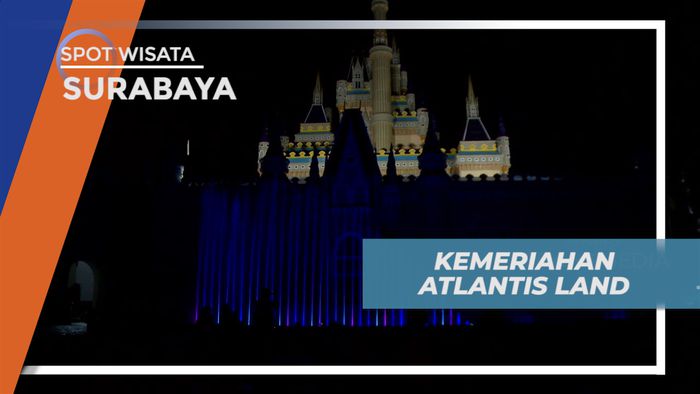 Menikmati Kemeriahan Malam Bertabur Warna-warni Cantik Lampu di Atlantis Land, Surabaya