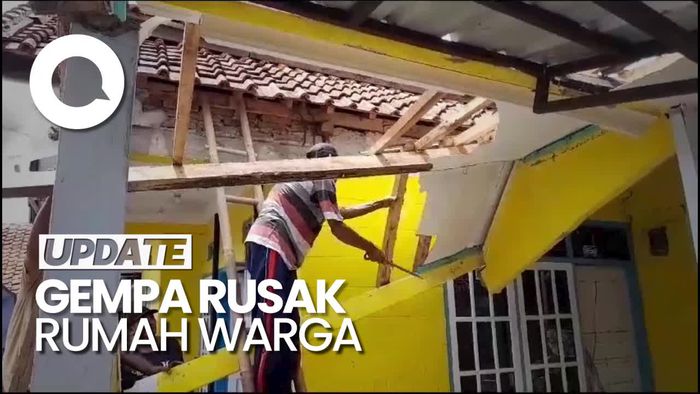 Warga Mulai Perbaiki Rumah Pascagempa M 4,8 Sumedang