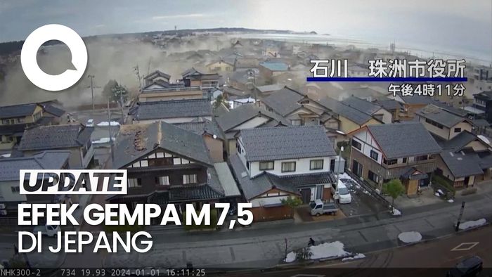 Menengok Jejak Kerusakan Akibat Gempa M 7,5 di Jepang