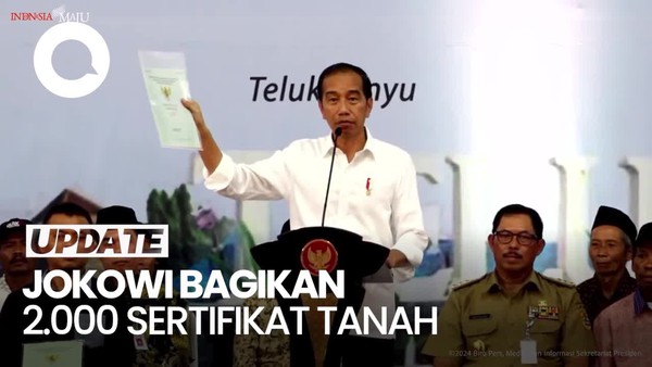 Momen Jokowi Bagikan 2.000 Sertifikat Tanah ke Warga Jawa Tengah
