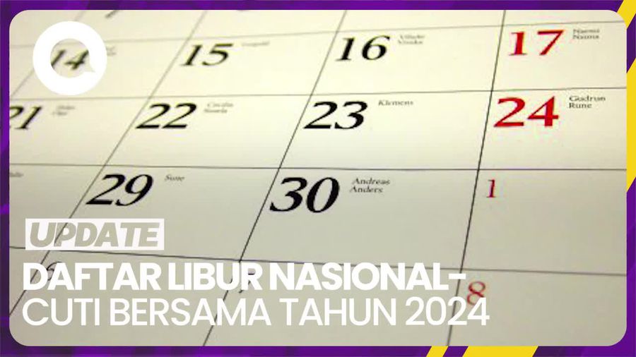 27 Hari Libur Nasional-Cuti Bersama Tahun 2024