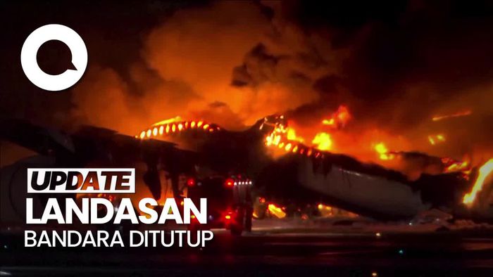 Pesawat Japan Airlines Terbakar, 5 Orang Dilaporkan Tewas